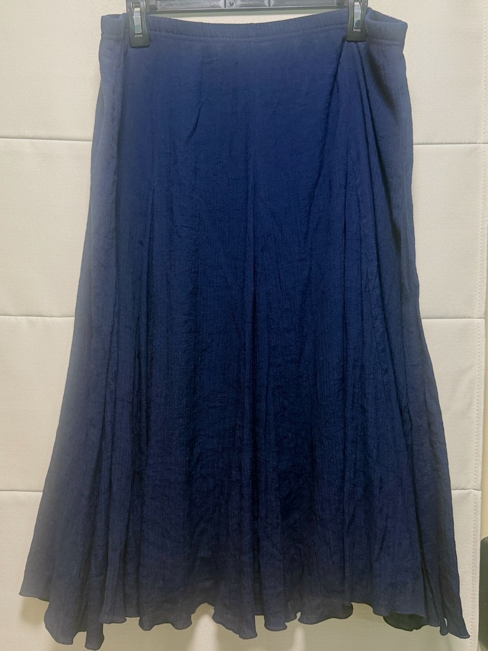 Westbound Navy Peasant Midi Skirt Plus Size 1x G Boho Cottagecore